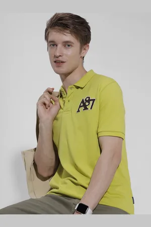 Aeropostale Polo Collar Applique Detail Pure Cotton T-shirt