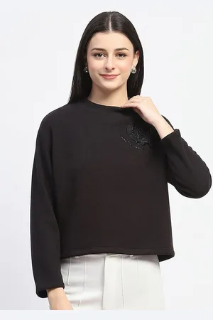 MADAME Women Round Neck Sweatshirt