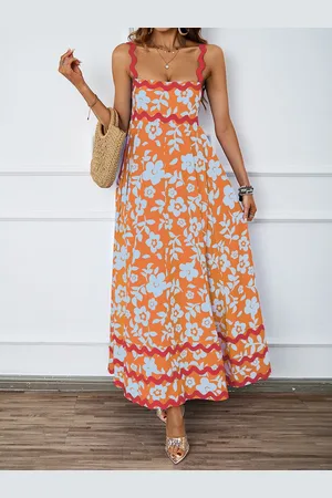 JC Mode Women Floral Print Maxi Dress