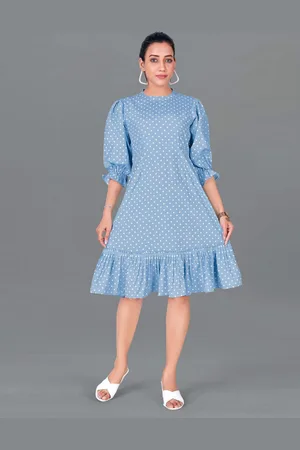 Moda Rapido Women Polka Dot Printed A-Line Dress