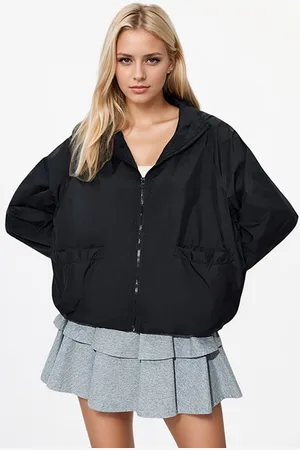 JC Mode Women Hooded Solid Casual Bomber Jacket