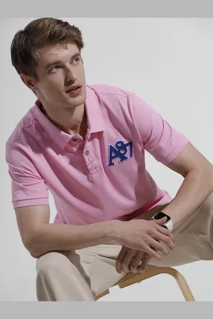 Aeropostale Polo Collar Applique Detail Pure Cotton T-shirt
