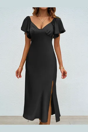 JC Mode Women Flutter Sleeve Fit and Flare Dress