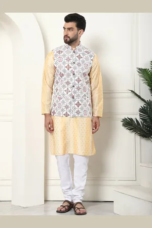 SOJANYA Ethnic Motifs Printed Regular Straight Kurta with Churidar