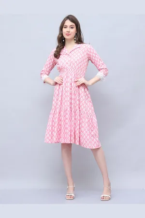 Rajnandini Floral Print A-Line Dress