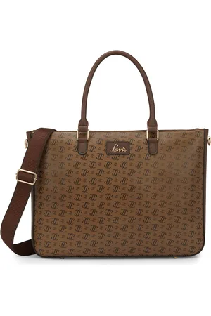 LAVIE Women Brand Logo Printed Oversized Shoulder Bag