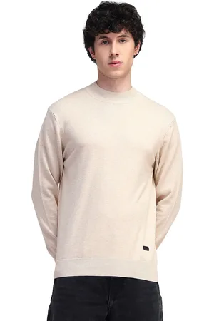 Flying Machine Men Pure Cotton Round Neck Pullover