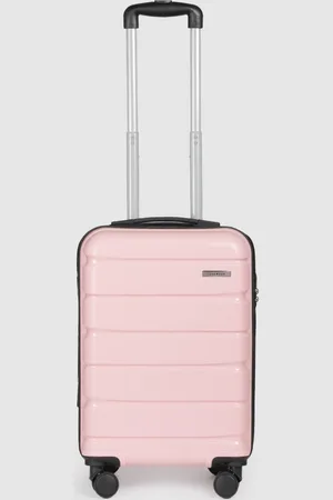 Teakwood Leathers India 360-Degree Rotation Solid Hard Sided Cabin Size Trolley Bag- 38L