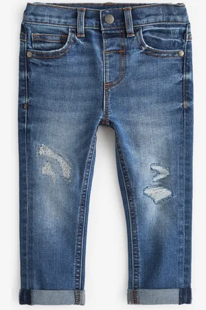Next Boys Mildly Distressed Light Fade Stretchable Jeans