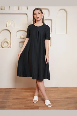 PURVAJA Women A-Line Midi Dress