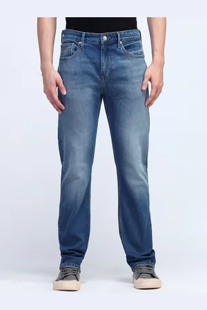 Flying Machine Men F-Jango Straight Fit Heavy Fade Stretchable Jeans