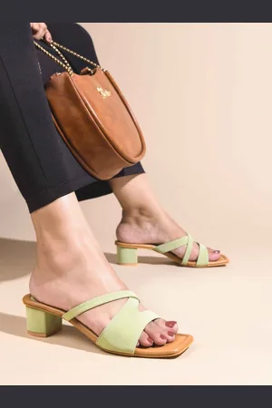 JM Looks Women Open Toe Strappy Block Heel Sandals