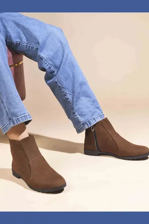 JM Looks Women Solid Flatform-Heeled Regular Boots