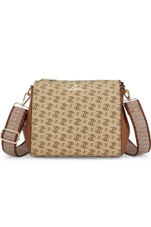 LAVIE Women Typography Printed Structured Leather Sling Bag