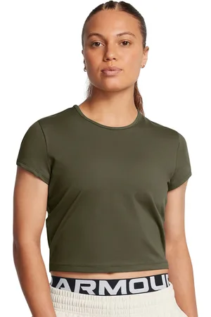Under Armour Women Solid Round Neck Slim Fit T-shirt