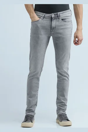Flying Machine Men Jackson Skinny Fit Low-Rise Heavy Fade Stretchable Jeans