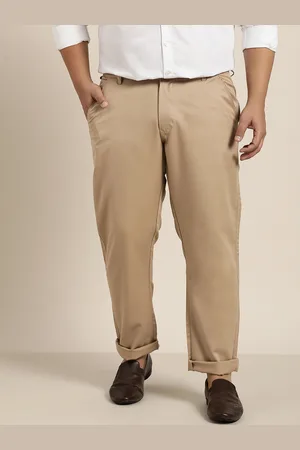 SOJANYA Men Beige Smart Regular Fit Chino Trousers