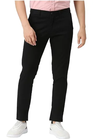 Basics Men Tapered Fit Mid-Rise Cotton Trouser