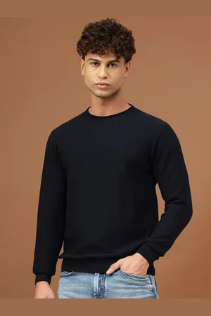 Richlook Men Round Neck Cotton Pullover Sweatshirt