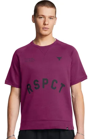 Under Armour Men Typography Printed Round Neck Cotton Relaxed Fit T-shirt