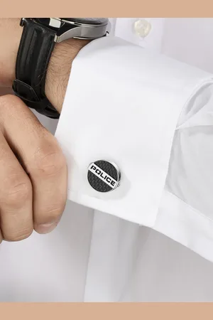 Police Men Textured Cufflink