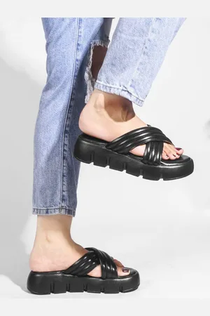 JM Looks Women Slip-On Sandals with Cushioned Sole
