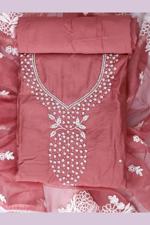 SALWAR STUDIO Embroidered Unstitched Dress Material