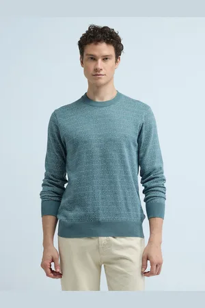 Flying Machine Men Pure Cotton Typography Printed Pullover