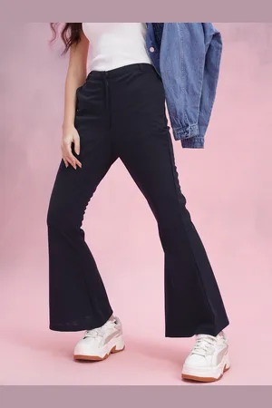 DressBerry Women Flared High-Rise Trousers