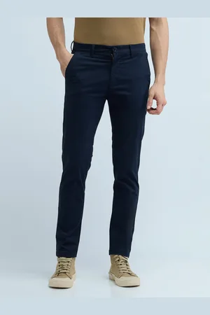 Flying Machine Men Mid-Rise Slim Fit Trousers