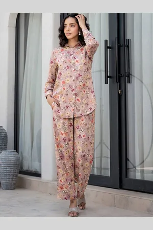 Divena World Printed Long Sleeve Shirt & Trouser Co-Ords