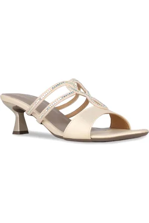 Inc 5 Women Embellished Kitten Heels Sandals