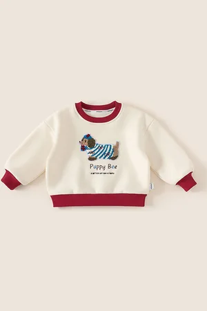 LULU & SKY Girls Self Design Printed Sweatshirt