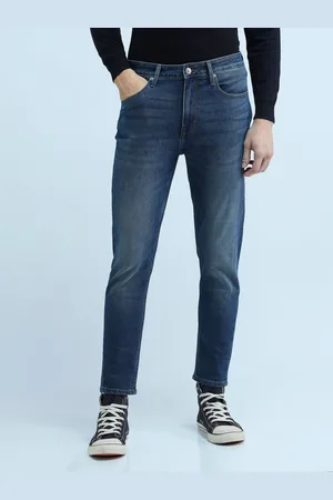 Flying Machine Men Pure Cotton Relaxed Fit Light Fade Stretchable Jeans