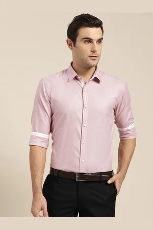 SOJANYA Men Purple Classic Regular Fit Self Design Formal Shirt