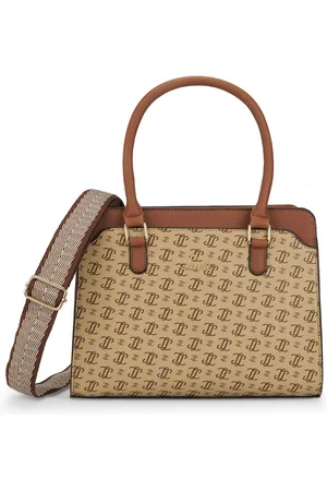 LAVIE Women Typography Printed Structured Leather Handheld Bag
