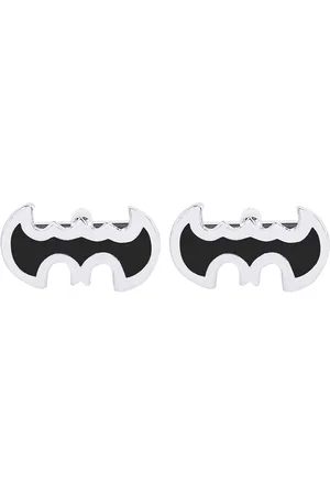 Bodha Men Silver-Plated Batman Design Cufflinks