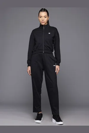 HRX Brand Logo Detail Lifestyle Zip-Up Tracksuit