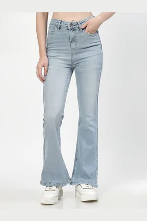Cosmic Women Pure Cotton Bootcut Heavy Fade Jeans