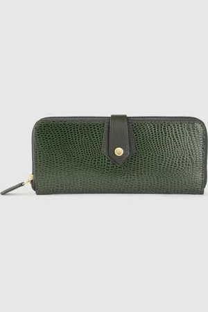 Hidesign Women Textured Leather Zip Around Wallet
