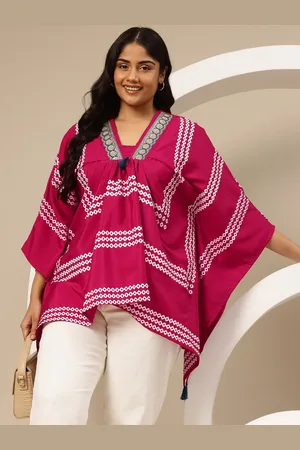 Sztori Plus Size Printed Kaftan Kurti