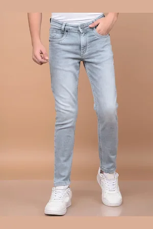 Crimsoune Club Boys Slim Fit Heavy Fade Stretchable Jeans