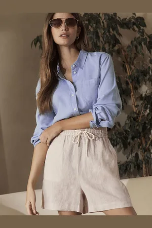 Next Women Pure Linen Shorts