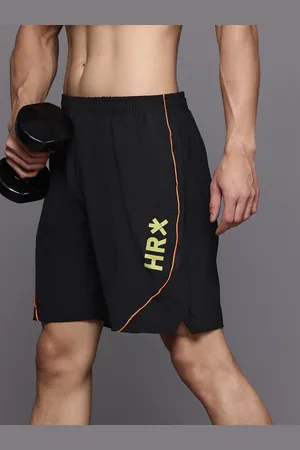 HRX Men Brand-Logo Print Rapid-Dry Training Shorts