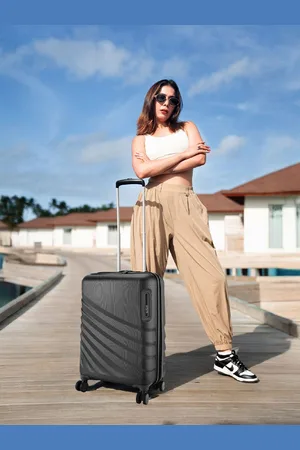 Safari Textured Hard-Sided Small Trolley Bag 50L