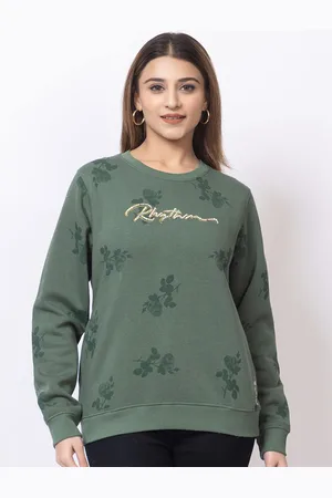 Cheribell Women Printed Pullover Sweatshirt