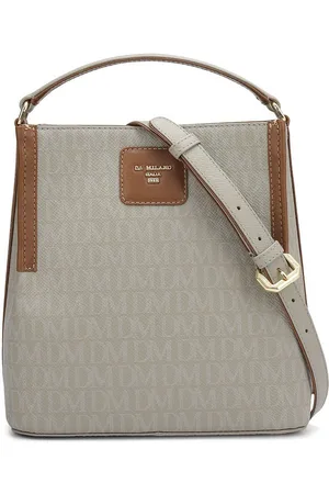 Da Milano Women Brand Logo Printed Handheld Bag