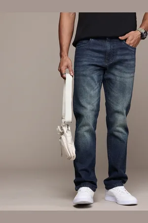 WROGN Men Straight Fit Light Fade Stretchable Jeans