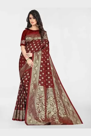 Florence Woven Design Zari Pure Silk Banarasi Saree