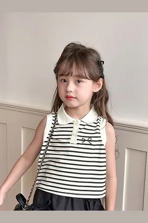 LULU & SKY Girls Striped Top